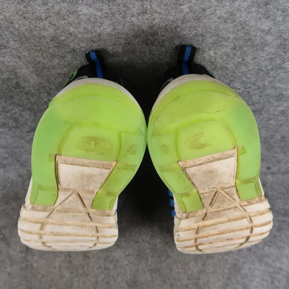 Athletic Works Shoes Kids 2 Sneakers Casual Easy On Blue Green Boys Play School